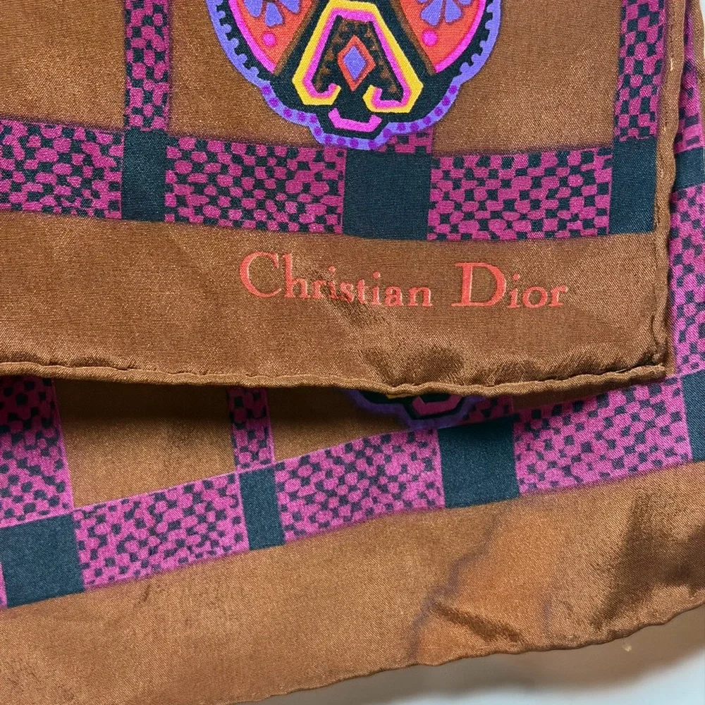 Cristian Dior Vintage Silk Scarf